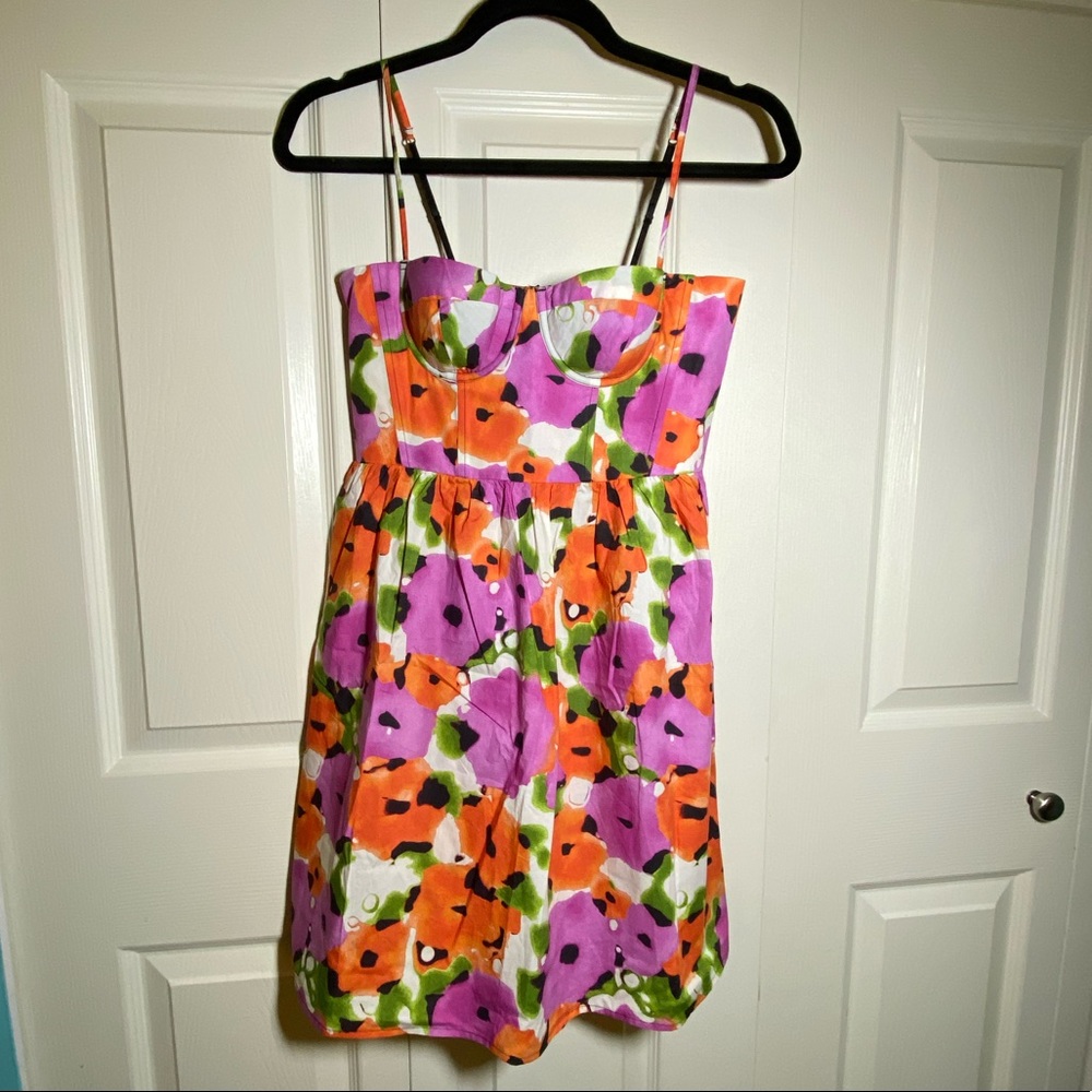 Bustier Flowered Dress